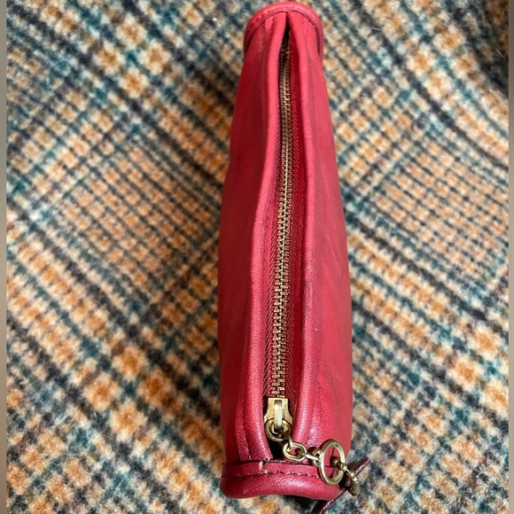 Coach 80s Red Chunky Case Wallet #7165 - Picture 5 of 8